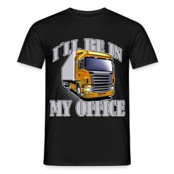 KLW truck driver truck saying - Men's T-Shirt - black - Front - AI Model Male 178 light (178cm)