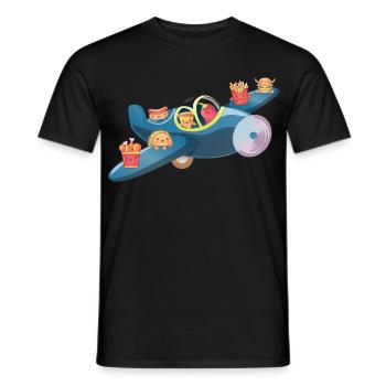 Bombardier calorique - T-shirt homme - noir - Devant - AI Model Male 178 light (178cm)