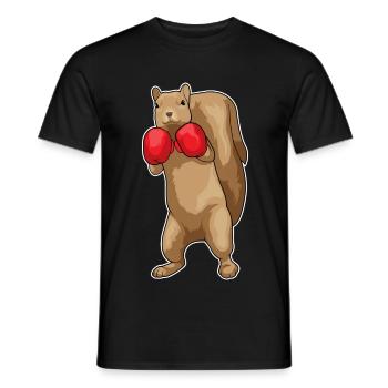 Eichhörnchen Boxer Boxhandschuhe - Männer T-Shirt - Schwarz - Vorne - AI Model Male 178 light (178cm)