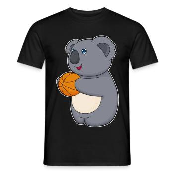 Koala Basketball Player Basketball - Men's T-Shirt - black - Front - AI Model Male 178 light (178cm)