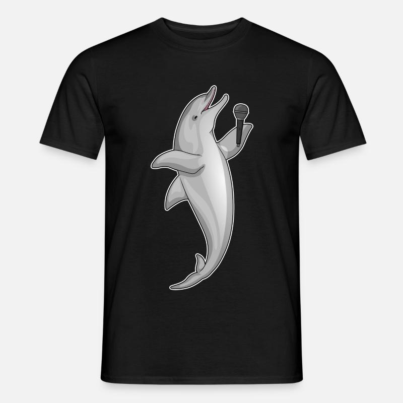 Delfin Singer Microphone - T-shirt homme - noir