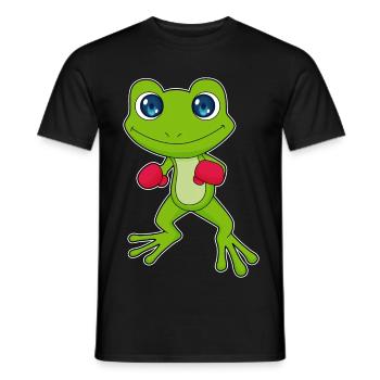 Frog Boxer Boxing Gloves Boxing - Men's T-Shirt - black - Front - AI Model Male 178 light (178cm)
