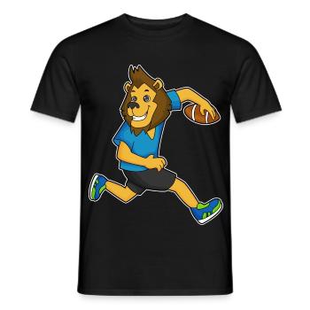 Sports de football américain des Lions - T-shirt homme - noir - Devant - AI Model Male 178 light (178cm)