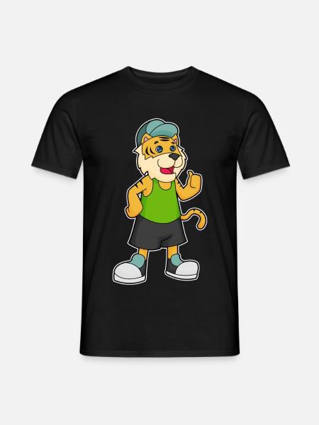 Tiger Student Cap School - Men's T-Shirt - black