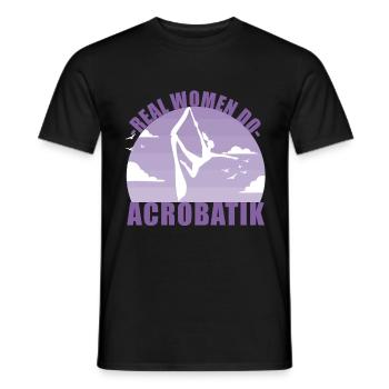 Acrobaties aériennes Acrobaties Acrobaties Sports Cadeaux - T-shirt homme - noir - Devant - AI Model Male 178 light (178cm)