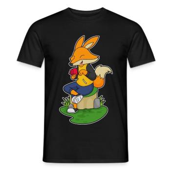 Fuchs Poker Pokerkarten - Männer T-Shirt - Schwarz - Vorne - AI Model Male 178 light (178cm)