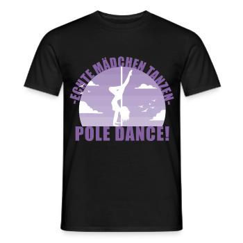 Echte Mädchentanzen Pole Dance! Geschenk - Männer T-Shirt - Schwarz - Vorne - AI Model Male 178 light (178cm)