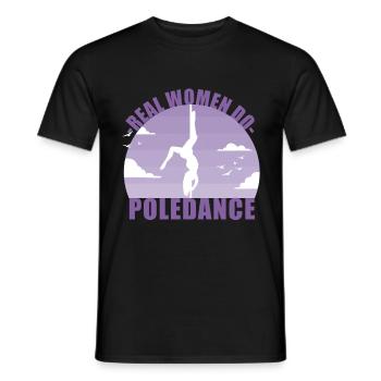Pole Dance Dancer Poledancing Pole Gift - Men's T-Shirt - black - Front - AI Model Male 178 light (178cm)