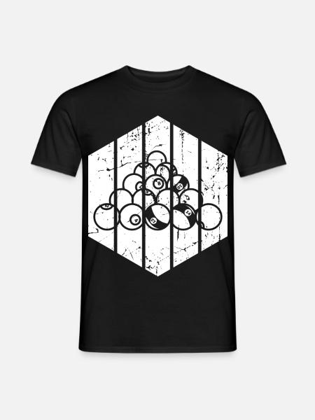 Bester Billardspieler - Männer T-Shirt - Schwarz