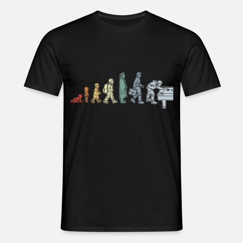 Pool Evolution - Männer T-Shirt - Schwarz