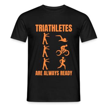 Triathlon amusant - T-shirt homme - noir - Devant - AI Model Male 178 light (178cm)