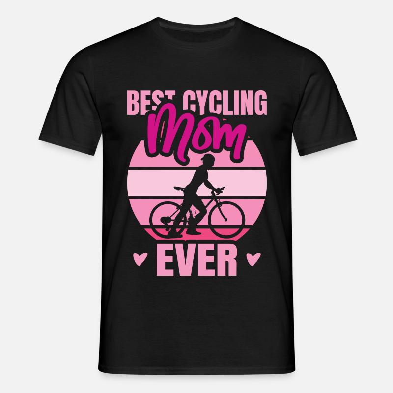 Radfahrer Mutter - Männer T-Shirt - Schwarz