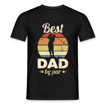 Golf Vater - Männer T-Shirt - Schwarz - Vorne - AI Model Male 178 light (178cm)