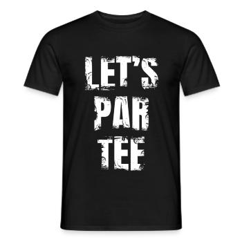 Let's Par Tee - Männer T-Shirt - Schwarz - Vorne - AI Model Male 178 light (178cm)