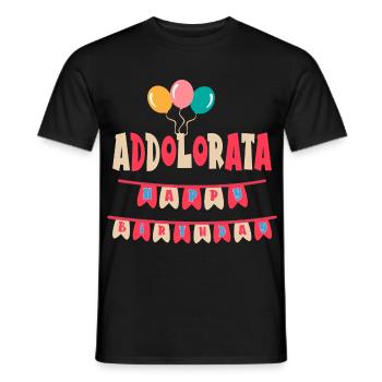 Sorrowful t-shirt happy birthday t-shirt - Men's T-Shirt - black - Front - AI Model Male 178 light (178cm)