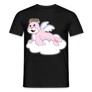 Ailes d’Ange des Phoques - T-shirt homme - noir - Devant - AI Model Male 178 light (178cm)