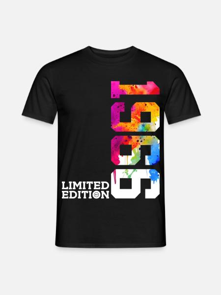 60TH BIRTHDAY LIMITED EDITION 1966 - Men's T-Shirt - black