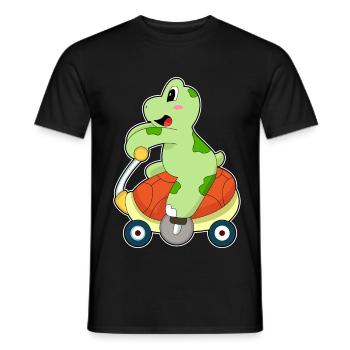 Turtle Bicycle - Men's T-Shirt - black - Front - AI Model Male 178 light (178cm)