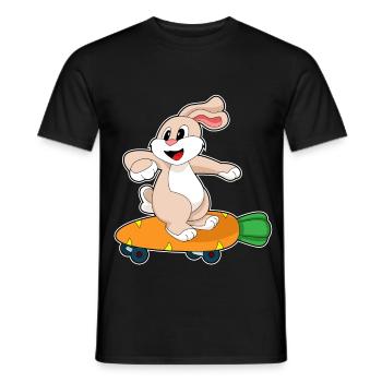 Bunny Skater Skateboard - T-shirt homme - noir - Devant - AI Model Male 178 light (178cm)