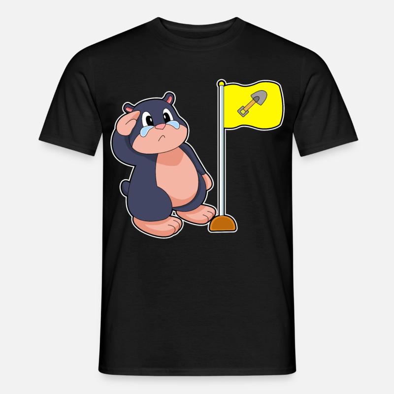 Mole flag - Men's T-Shirt - black
