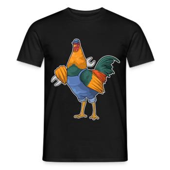 Atelier de mécanique de clés à molette de robinet - T-shirt homme - noir - Devant - AI Model Male 178 light (178cm)