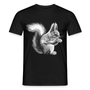 Écureuil - T-shirt homme - noir - Devant - AI Model Male 178 light (178cm)