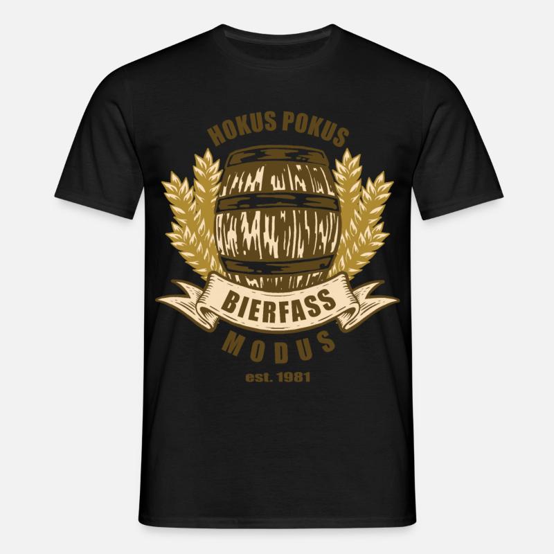 Bierfass Modus - Männer T-Shirt - Schwarz