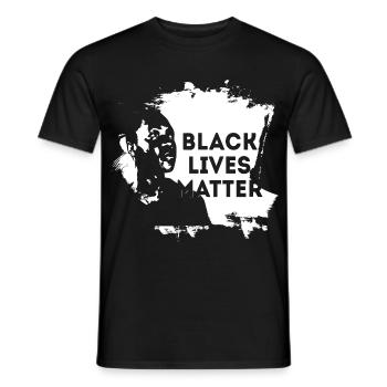 black lives matter - T-shirt homme - noir - Devant - AI Model Male 178 light (178cm)