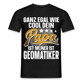 Geomatiker Papa Vater Vatertag Cooler Papa - Männer T-Shirt - Schwarz - Vorne - AI Model Male 178 light (178cm)
