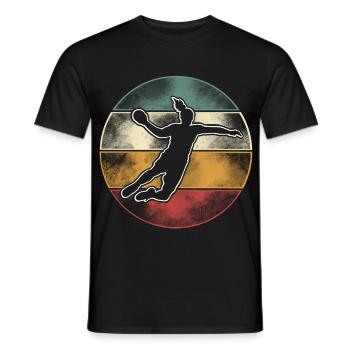 Handball Handball Joueur de handball féminin - T-shirt homme - noir - Devant - AI Model Male 178 light (178cm)