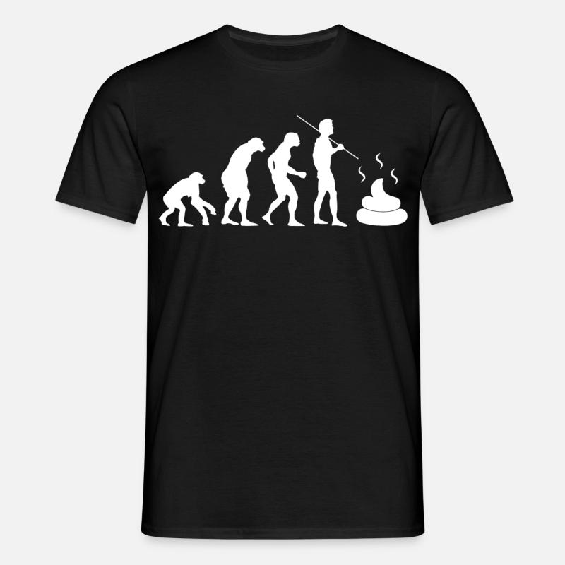 intestinal evolution - Men's T-Shirt - black