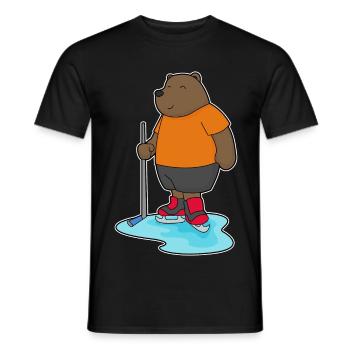 Bâtons de hockey sur glace Bear - T-shirt homme - noir - Devant - AI Model Male 178 light (178cm)