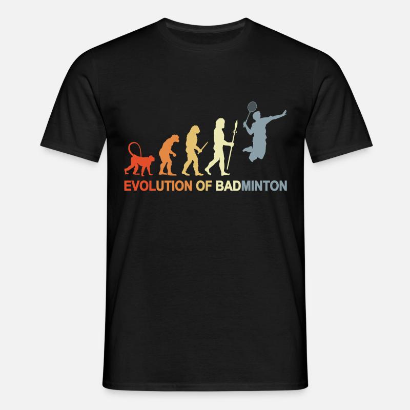 Badminton Evolution - Men's T-Shirt - black