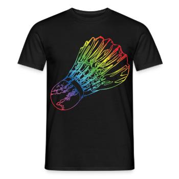 Federball - Männer T-Shirt - Schwarz - Vorne - AI Model Male 178 light (178cm)