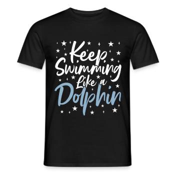Sort de nage - T-shirt homme - noir - Devant - AI Model Male 178 light (178cm)