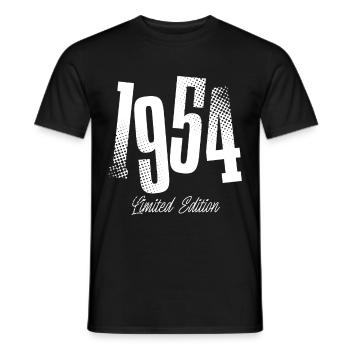 1954 Jahrgang Geburtstag Baujahr Geboren - Männer T-Shirt - Schwarz - Vorne - AI Model Male 178 light (178cm)