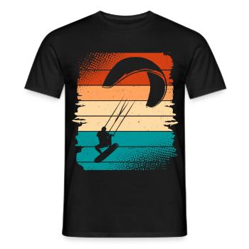 Kitesurfer Kitesurf Kitesurf - T-shirt homme - noir - Devant - AI Model Male 178 light (178cm)