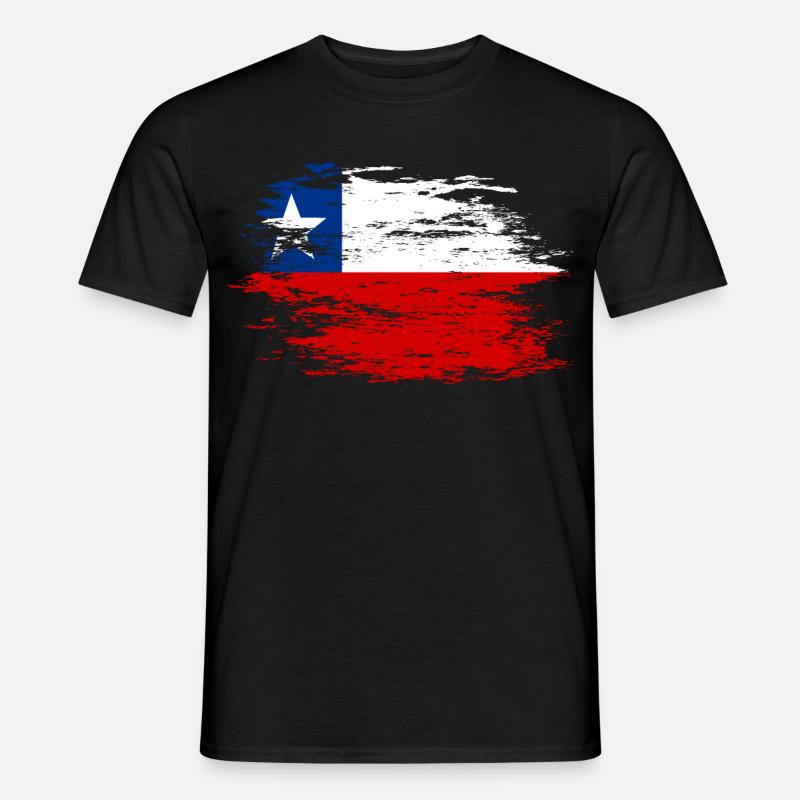 Drapeau chilien utilisé - T-shirt homme - noir