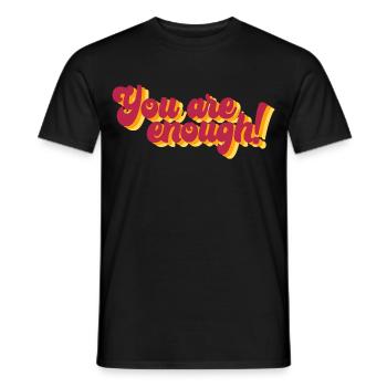 Motivierender Spruch mit 3D-Effekt - Männer T-Shirt - Schwarz - Vorne - AI Model Male 178 light (178cm)