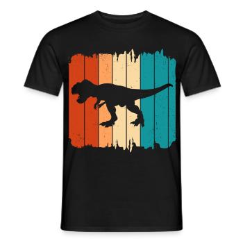T-Rex - T-shirt homme - noir - Devant - AI Model Male 178 light (178cm)