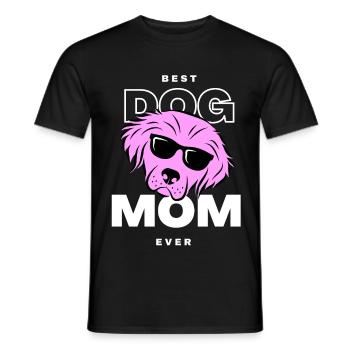 Beste Pink Dog Mama - Männer T-Shirt - Schwarz - Vorne - AI Model Male 178 light (178cm)