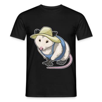 Beutelratte Landwirt Bauernhof - Männer T-Shirt - Schwarz - Vorne - AI Model Male 178 light (178cm)