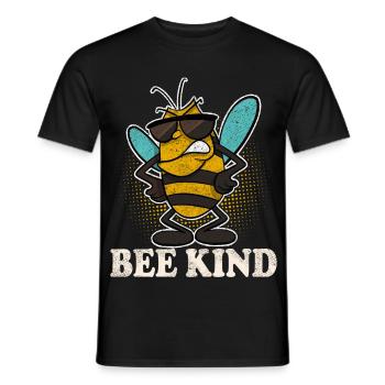 Bee Kind Imker Bienen - Männer T-Shirt - Schwarz - Vorne - AI Model Male 178 light (178cm)