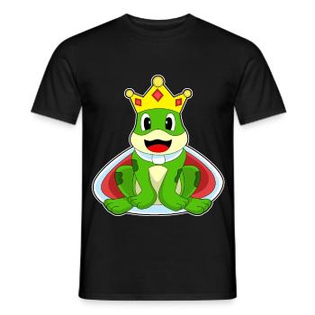 Couronne de grenouille - T-shirt homme - noir - Devant - AI Model Male 178 light (178cm)