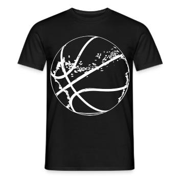 Basketballer Ball - Männer T-Shirt - Schwarz - Vorne - AI Model Male 178 light (178cm)