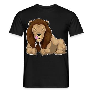 Lion Cutlery Cuisine de Cuisine - T-shirt homme - noir - Devant - AI Model Male 178 light (178cm)