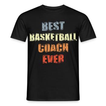 Motivation des entraîneurs de basketball - T-shirt homme - noir - Devant - AI Model Male 178 light (178cm)