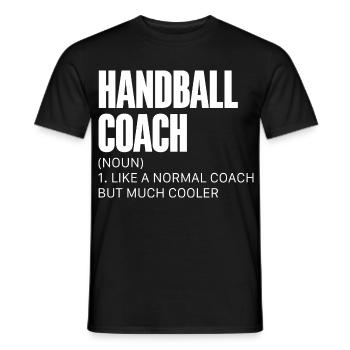 Entraîneur de handball Joueur de handball - T-shirt homme - noir - Devant - AI Model Male 178 light (178cm)