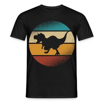 T-Rex - Men's T-Shirt - black - Front - AI Model Male 178 light (178cm)
