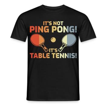 It's Not Ping Pong - Men's T-Shirt - black - Front - AI Model Male 178 light (178cm)